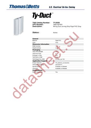 TYJSG6 datasheet  